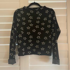 Milly Black and White Star Sweater